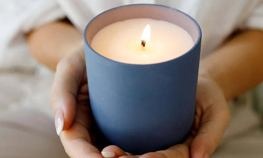 Candle in Clay Jar